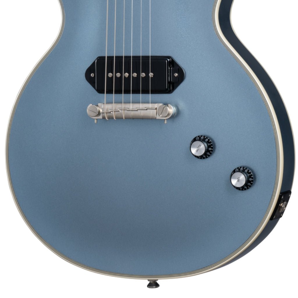 Epiphone Jared James Nichols "Blues Power" Les Paul Custom Electric Guitar - Aged Pelham Blue Electric Guitars Sky Music