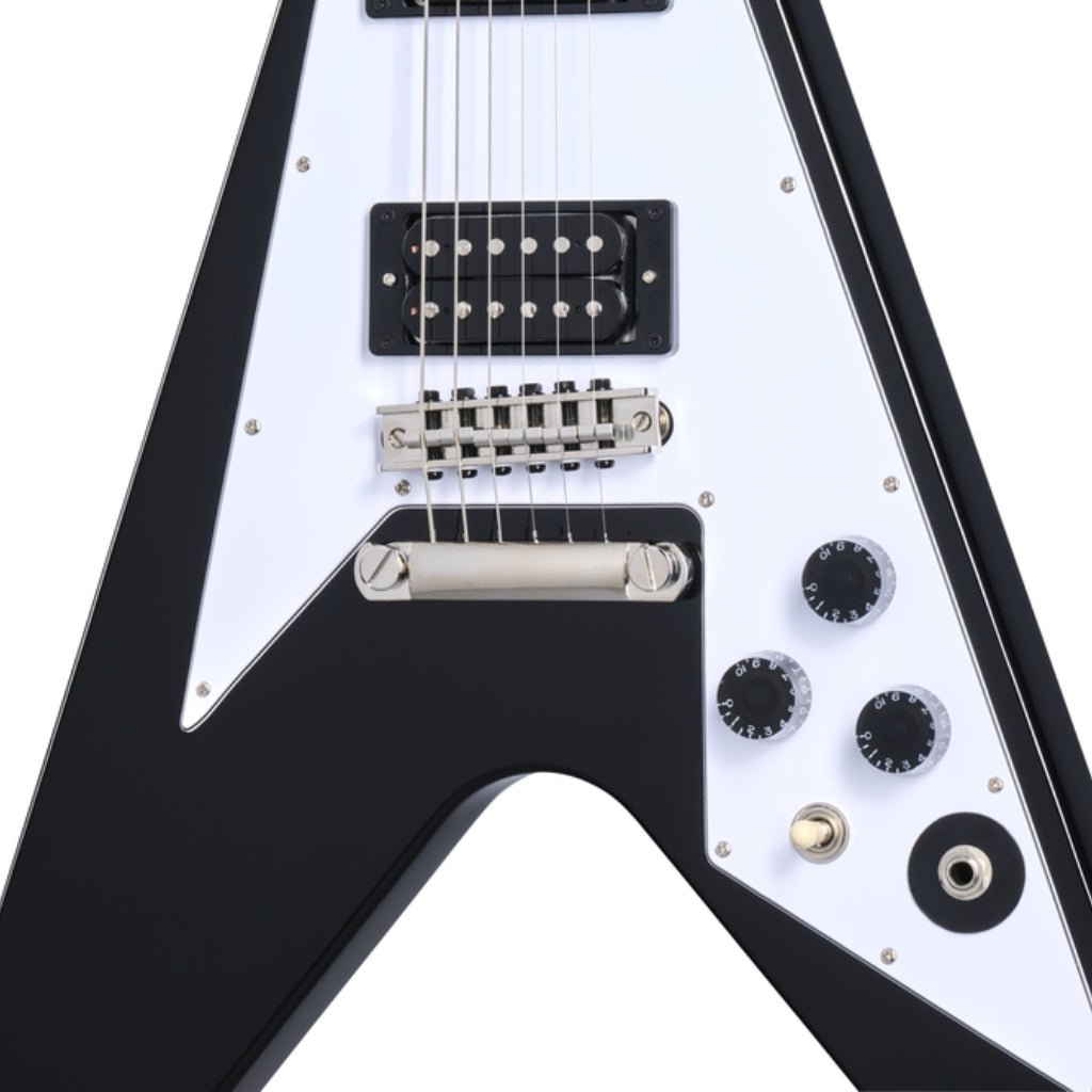 Epiphone Kirk Hammett 1979 Flying V Electric Guitar - Ebony Electric Guitars Sky Music