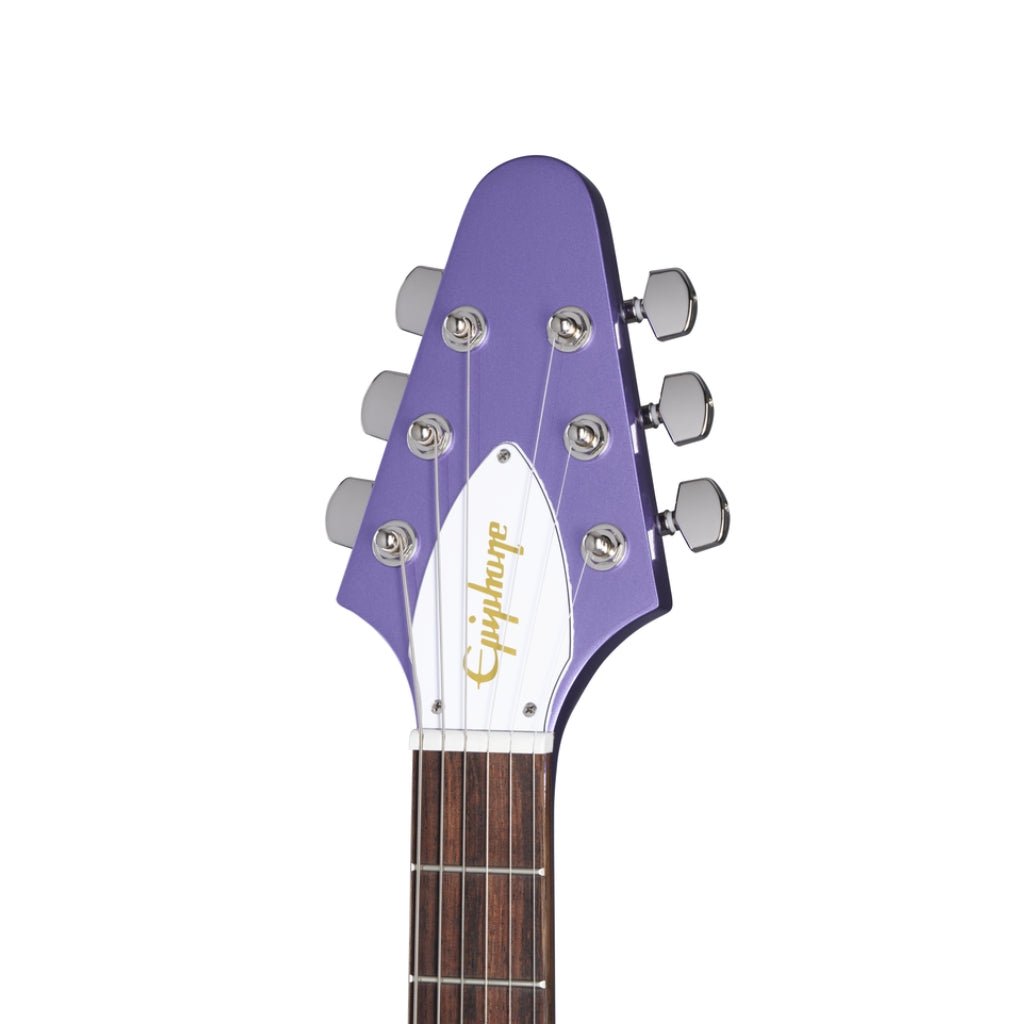 Epiphone Kirk Hammett 1979 Flying V Electric Guitar - Purple Metallic Electric Guitars Sky Music