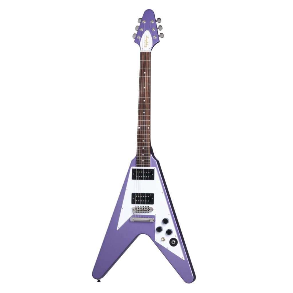 Epiphone Kirk Hammett 1979 Flying V Electric Guitar - Purple Metallic Electric Guitars Sky Music