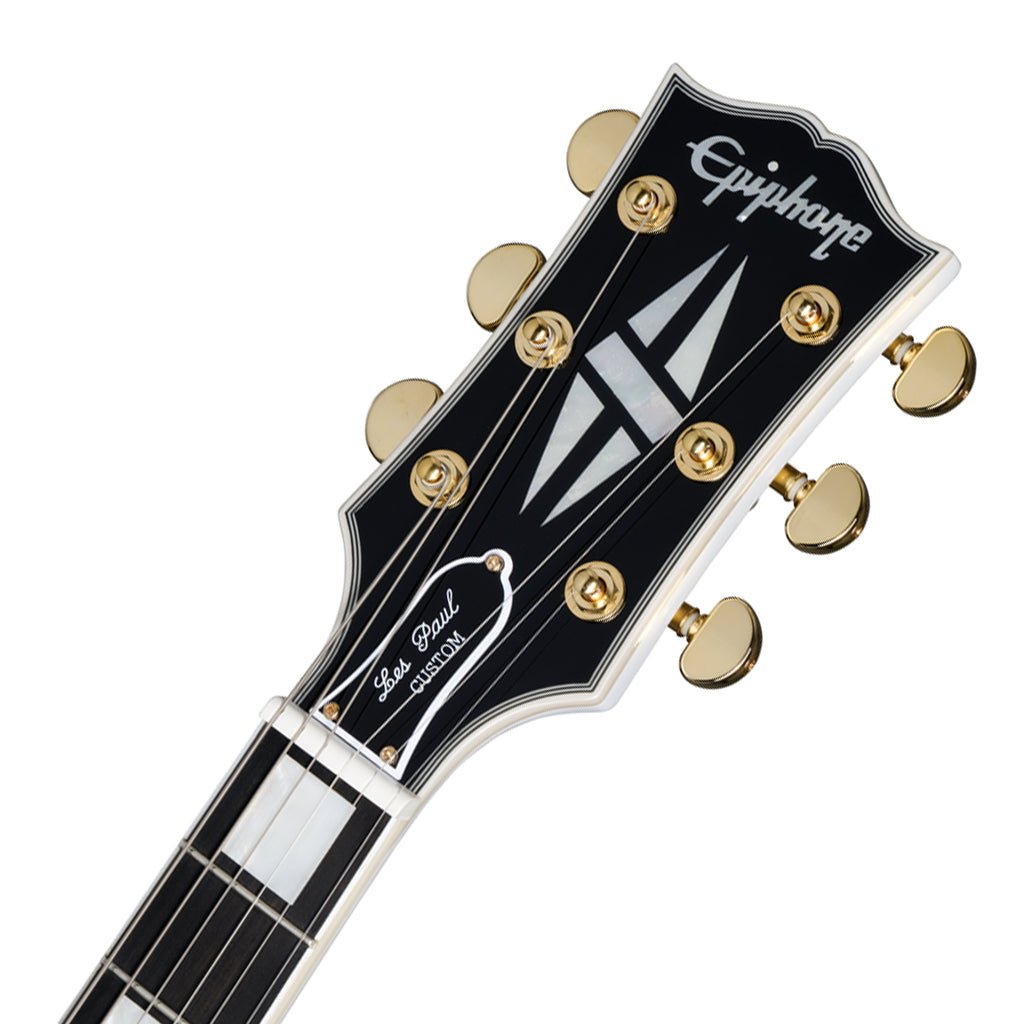 Epiphone Les Paul Custom Alpine White with Hardcase Electric Guitars Sky Music