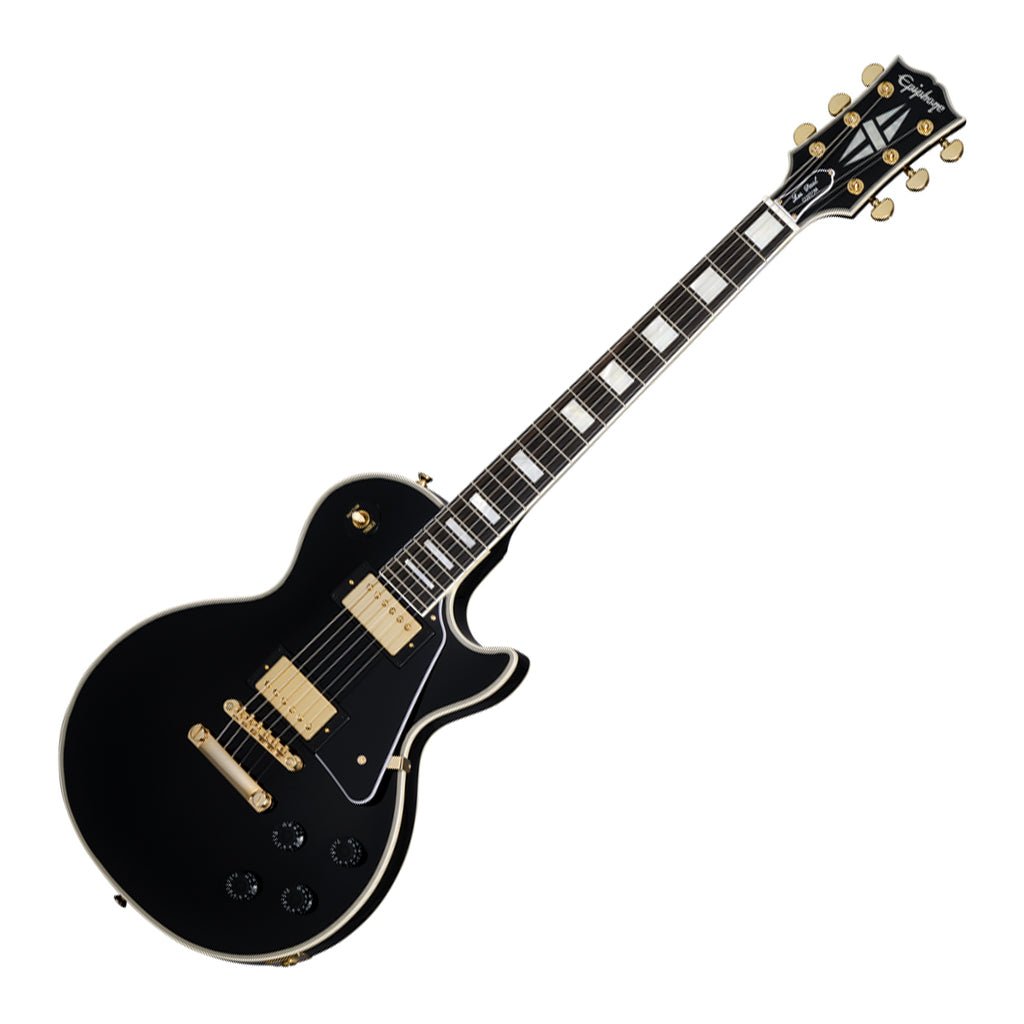 Epiphone Les Paul Custom Ebony with Hardcase Electric Guitars Sky Music