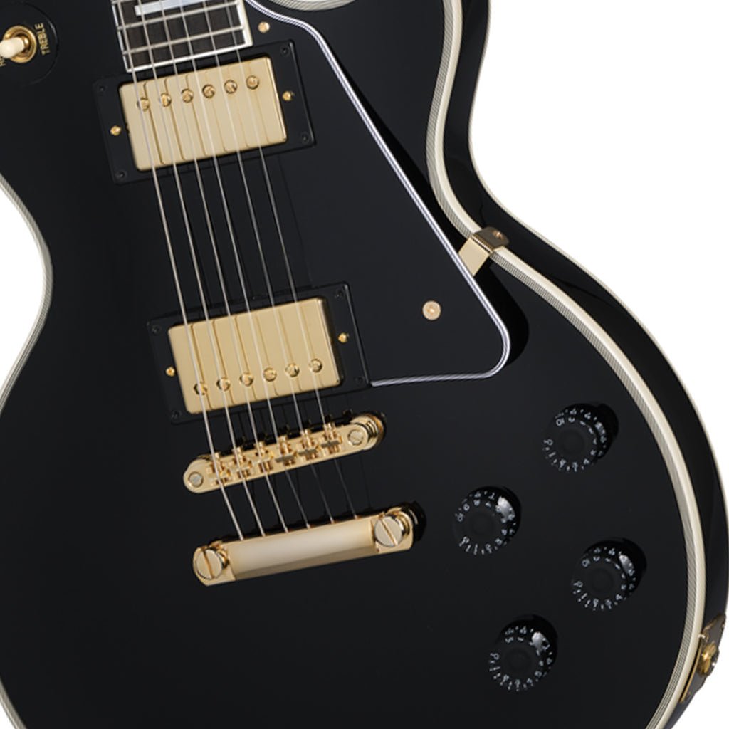 Epiphone Les Paul Custom Ebony with Hardcase Electric Guitars Sky Music
