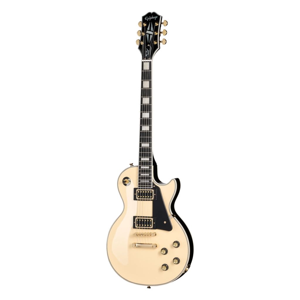 Epiphone Les Paul Custom Electric Guitar - Ivory Electric Guitars Sky Music