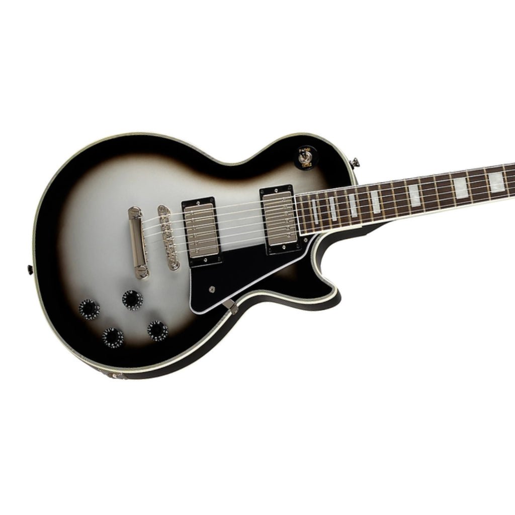 Epiphone Les Paul Custom Electric Guitar - Silverburst Electric Guitars Sky Music