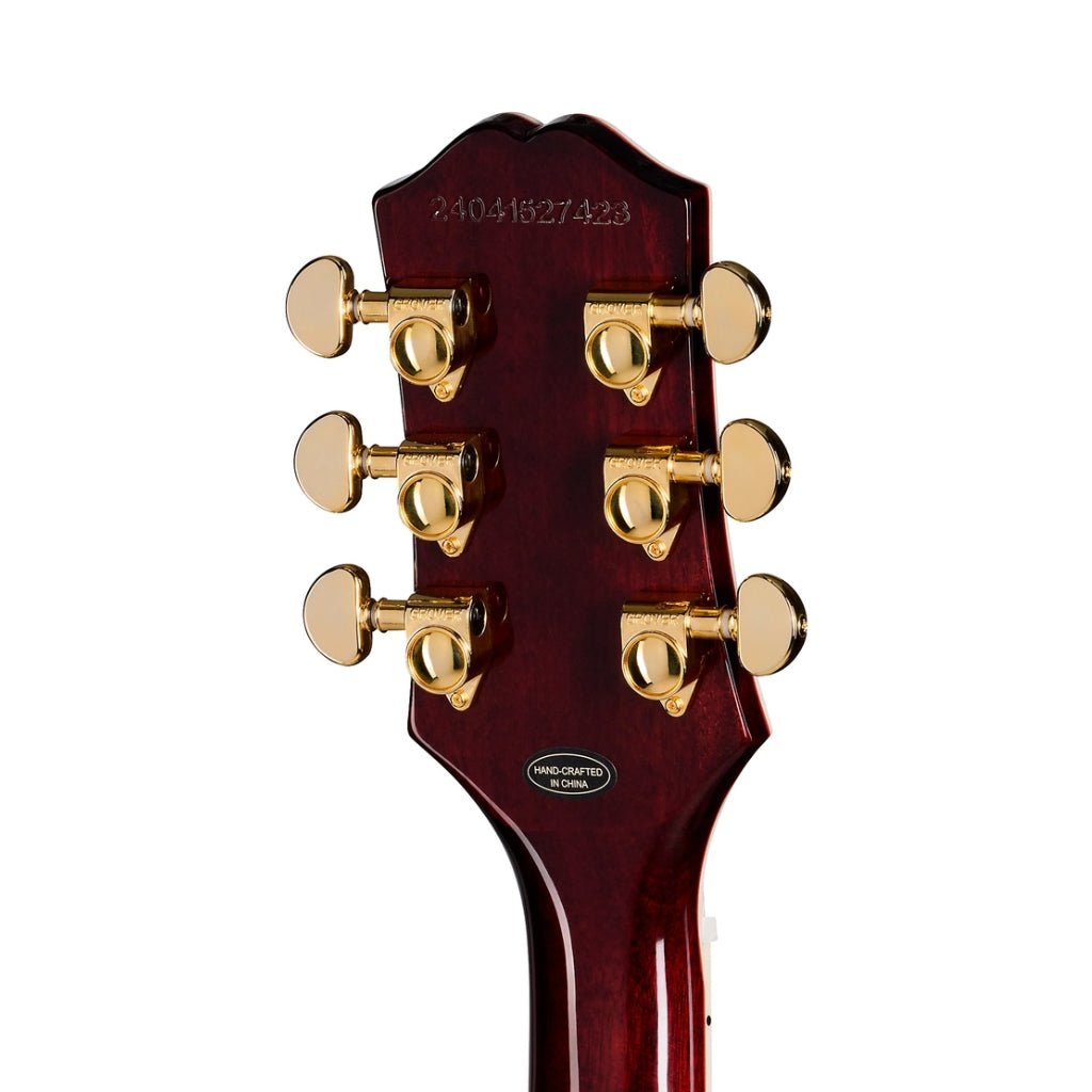 Epiphone Les Paul Custom Figured Electric Guitar - Iced Tea Burst Electric Guitars Sky Music