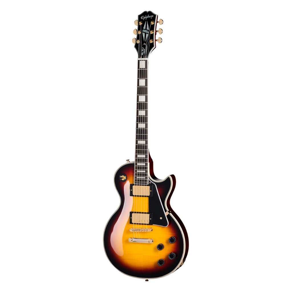 Epiphone Les Paul Custom Figured Electric Guitar - Triburst Electric Guitars Sky Music