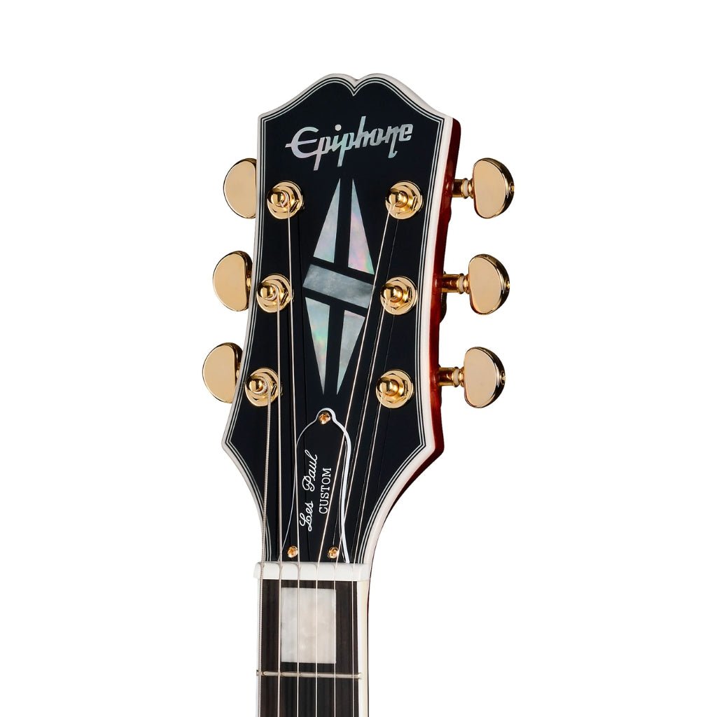 Epiphone Les Paul Custom Figured Electric Guitar - Triburst Electric Guitars Sky Music