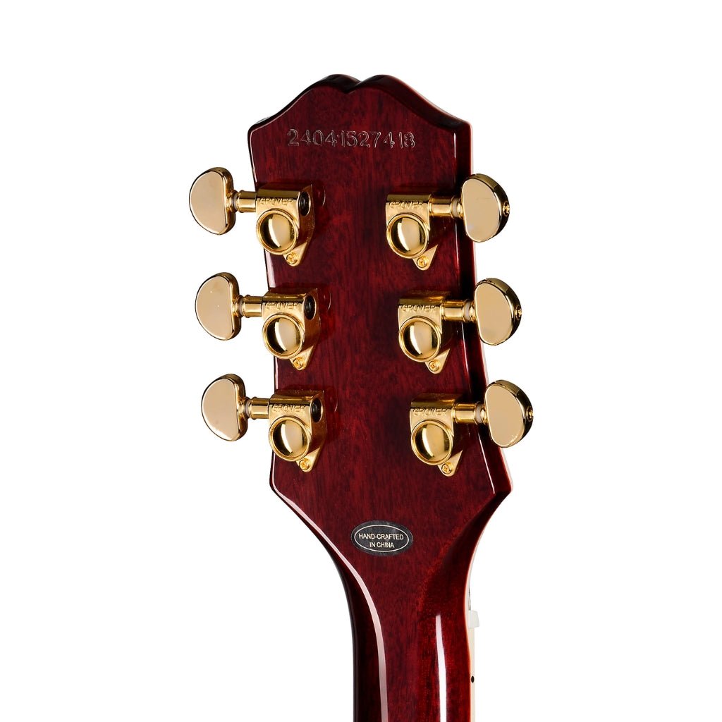 Epiphone Les Paul Custom Figured Electric Guitar - Triburst Electric Guitars Sky Music