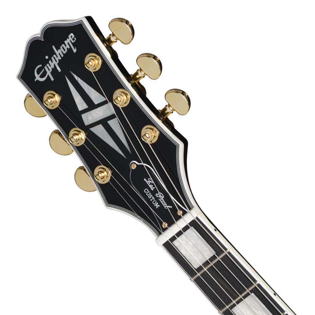 Epiphone Les Paul Custom Left Handed with Premium Gig Bag - Ebony Electric Guitars Sky Music