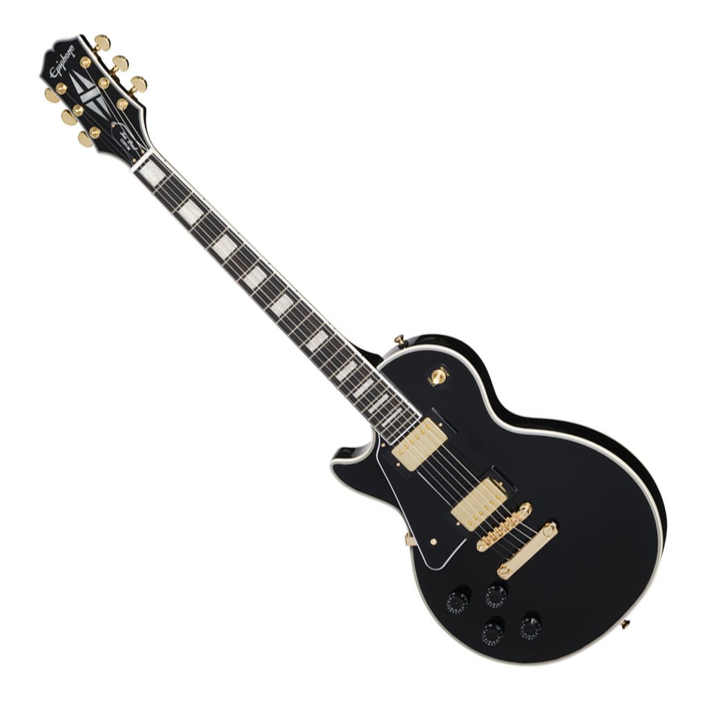 Epiphone Les Paul Custom Left Handed with Premium Gig Bag - Ebony Electric Guitars Sky Music