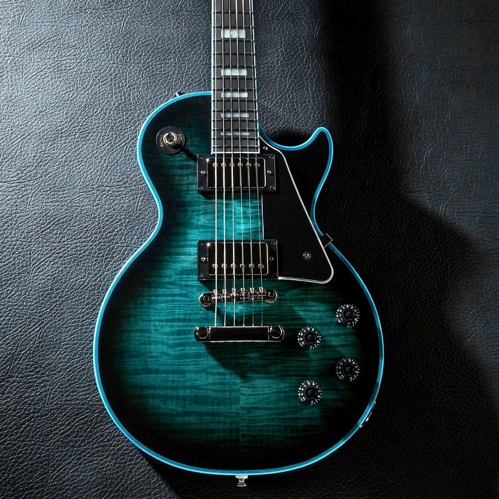 Epiphone Les Paul Custom Widow Limited Edition Electric Guitar - Indigo Burst Electric Guitars Sky Music