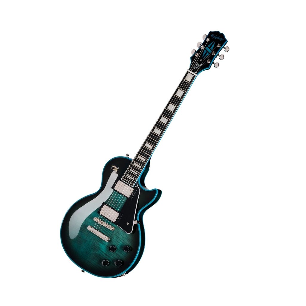 Epiphone Les Paul Custom Widow Limited Edition Electric Guitar - Indigo Burst Electric Guitars Sky Music