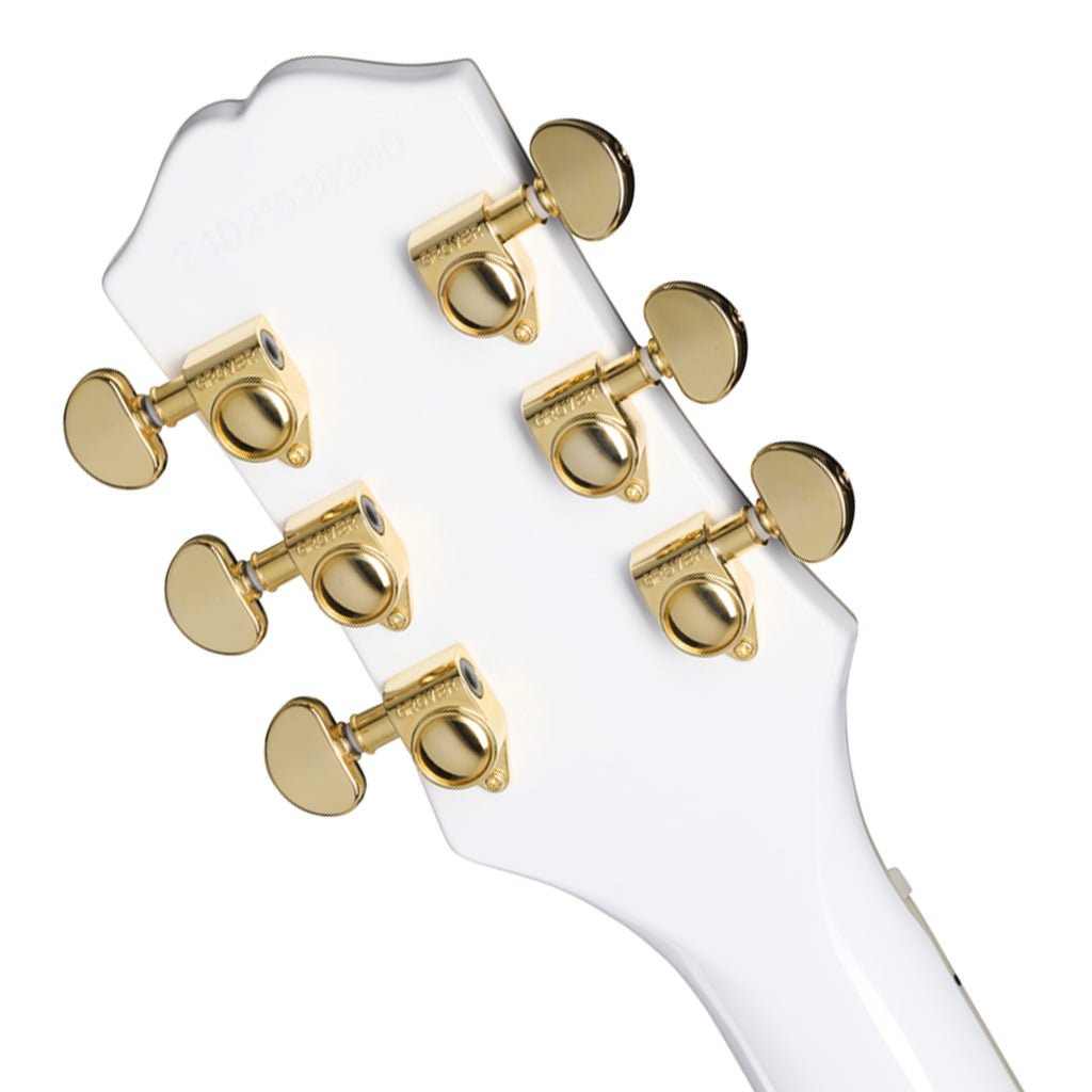 Epiphone Les Paul Custom with Premium Gig Bag - Alpine White Electric Guitars Sky Music