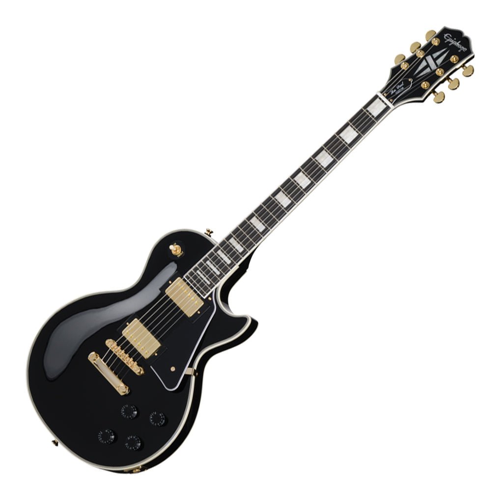 Epiphone Les Paul Custom with Premium Gig Bag - Ebony Electric Guitars Sky Music