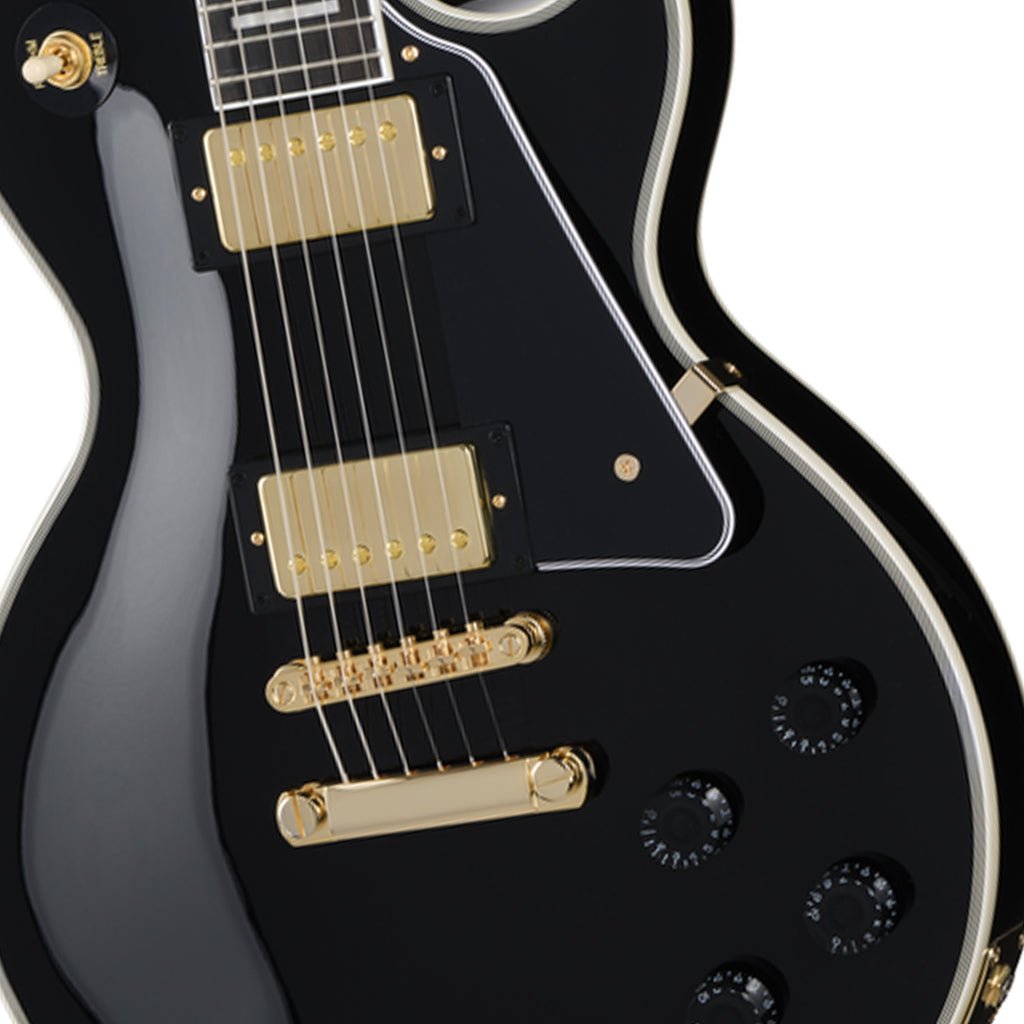 Epiphone Les Paul Custom with Premium Gig Bag - Ebony Electric Guitars Sky Music