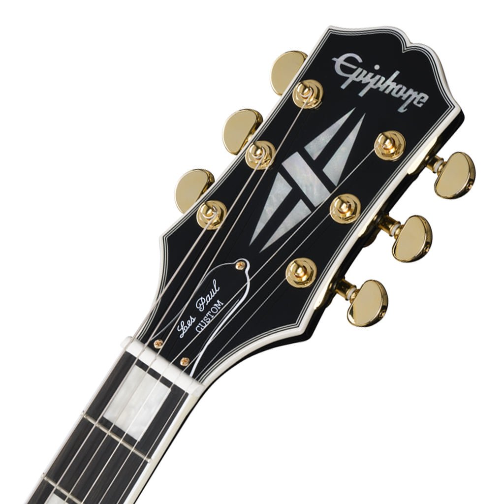 Epiphone Les Paul Custom with Premium Gig Bag - Ebony Electric Guitars Sky Music