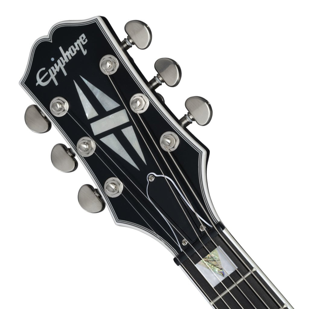 Epiphone Les Paul Prophecy Left Handed - Aged Jet Black Metallic Electric Guitars Sky Music