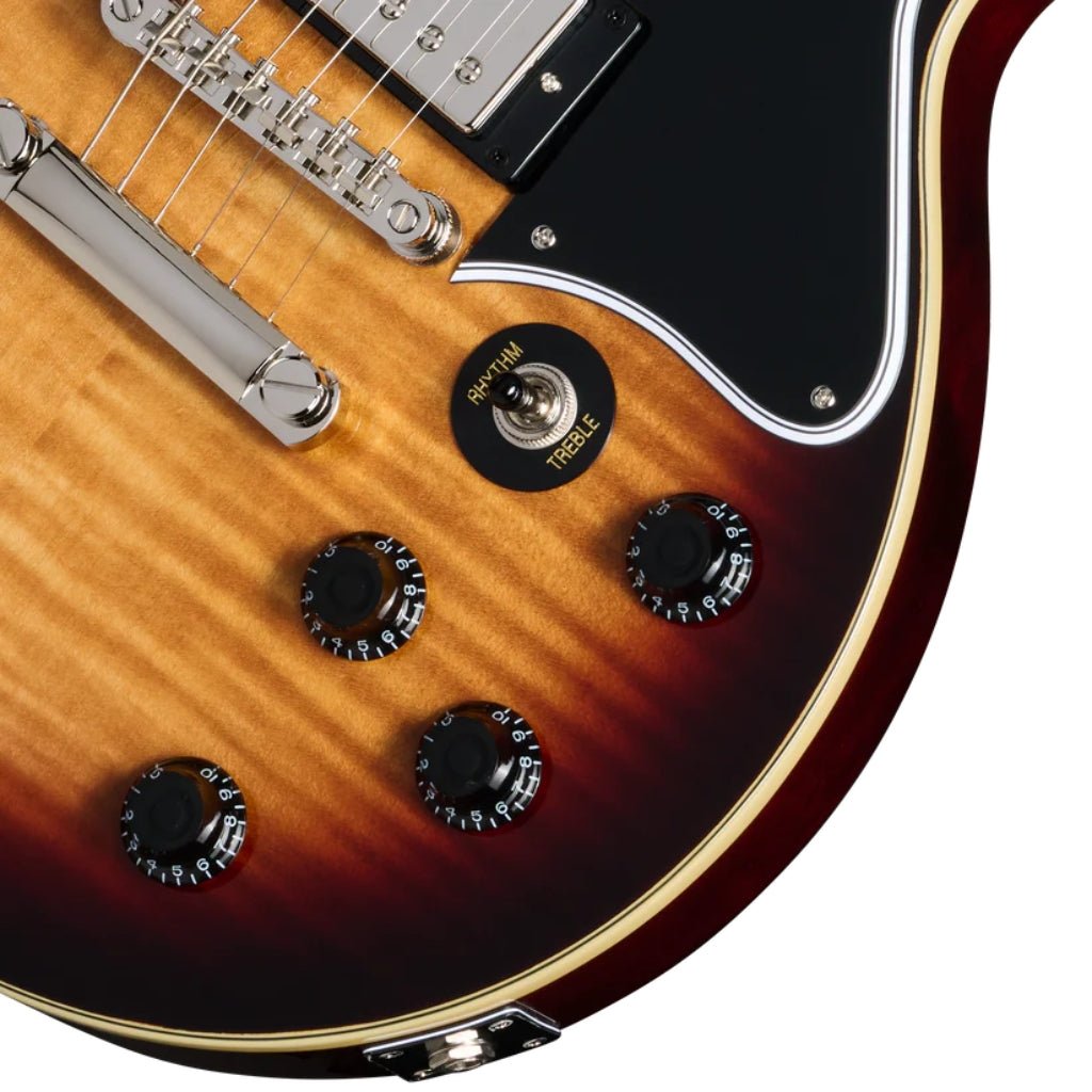 Epiphone Les Paul Special Double Cut Figured - Bourbon Burst Electric Guitars Sky Music