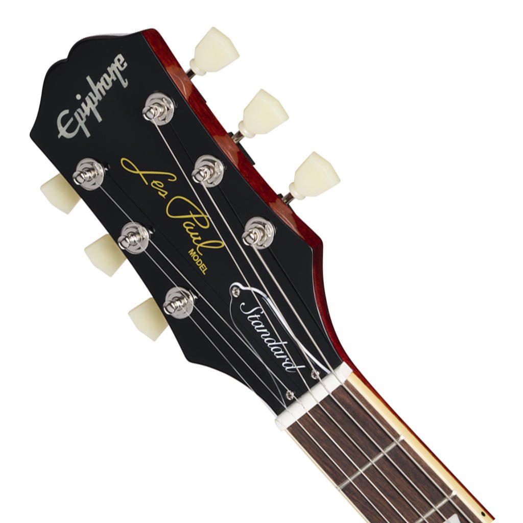 Epiphone Les Paul Standard 50s Figured Top Left Handed - Washed Cherry Sunburst Electric Guitars Sky Music