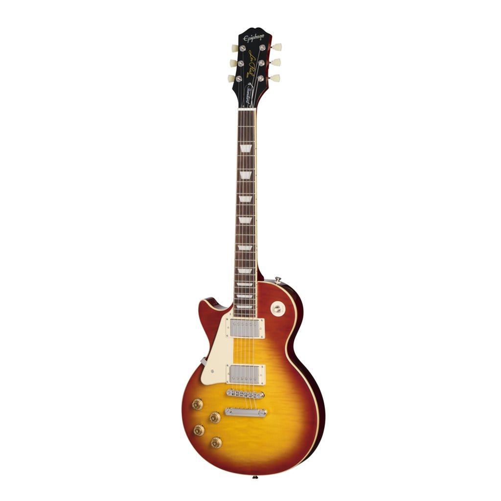 Epiphone Les Paul Standard 50s Figured Top Left Handed - Washed Cherry Sunburst Electric Guitars Sky Music