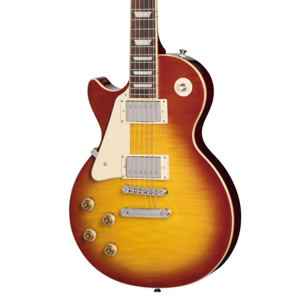 Epiphone Les Paul Standard 50s Figured Top Left Handed - Washed Cherry Sunburst Electric Guitars Sky Music