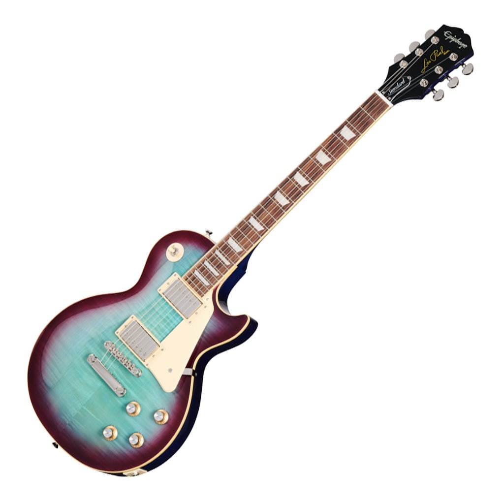 Epiphone Les Paul Standard 60s Figured Top with Premium Gig Bag - Blueberry Electric Guitars Sky Music