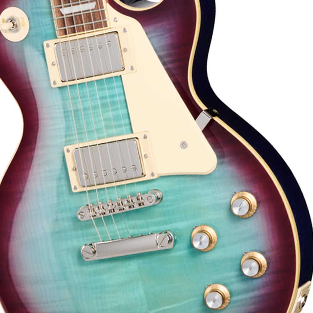 Epiphone Les Paul Standard 60s Figured Top with Premium Gig Bag - Blueberry Electric Guitars Sky Music