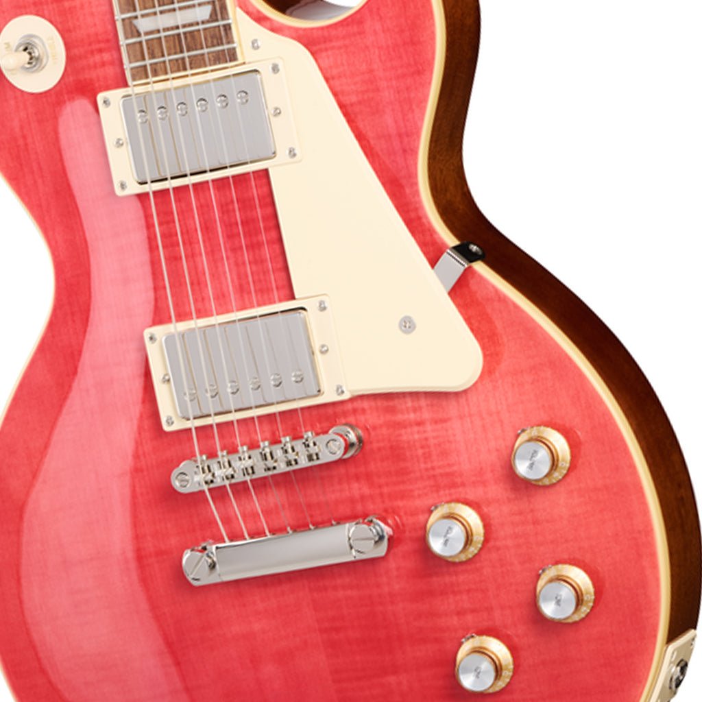 Epiphone Les Paul Standard 60s Figured Top with Premium Gig Bag - Fucshia Electric Guitars Sky Music