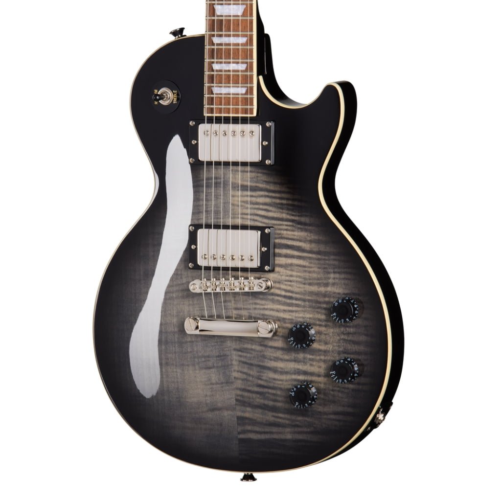 Epiphone Les Paul Tribute Electric Guitar - Transparent Ebony Burst Electric Guitars Sky Music