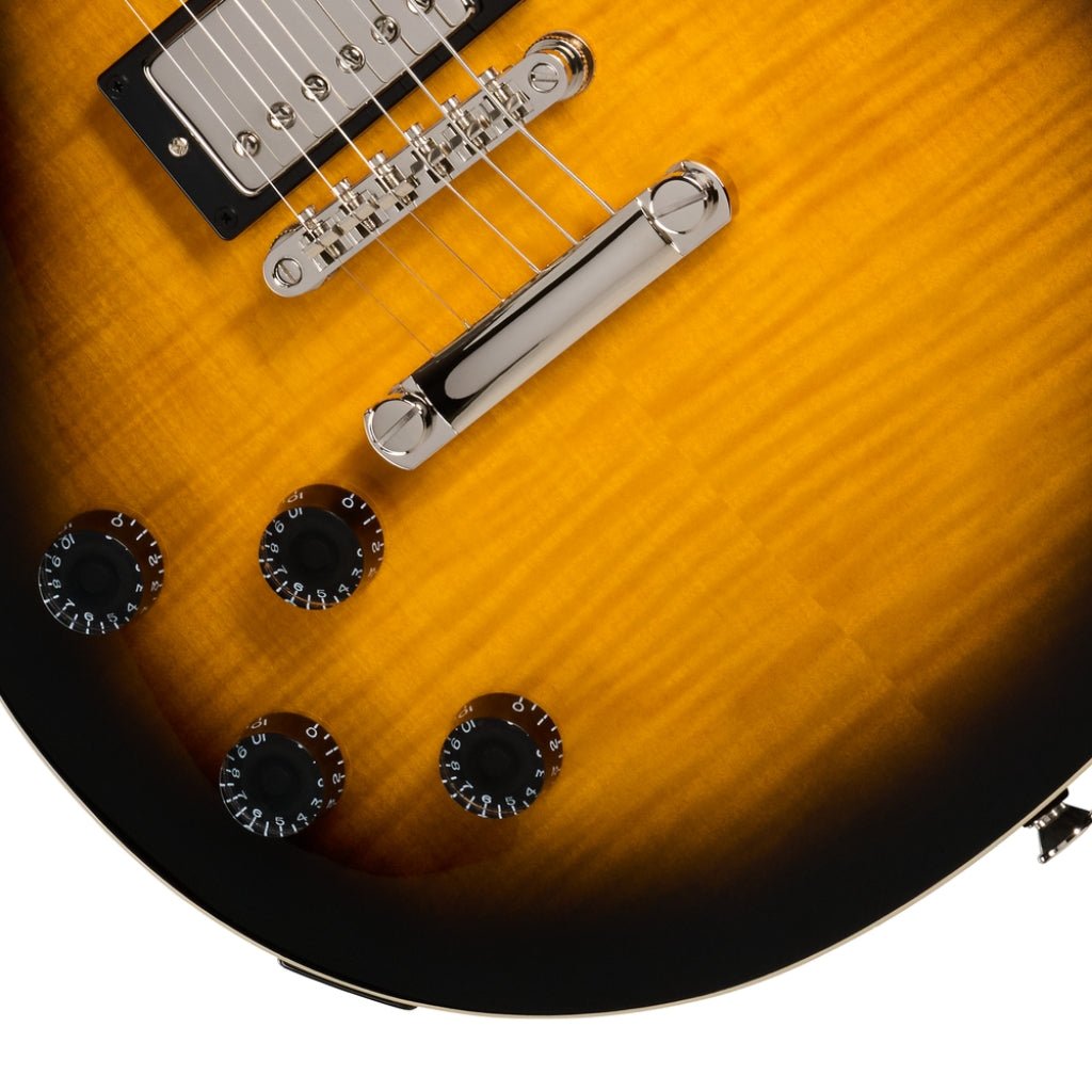 Epiphone Les Paul Tribute Electric Guitar - Vintage Sunburst, Left Handed Electric Guitars Sky Music