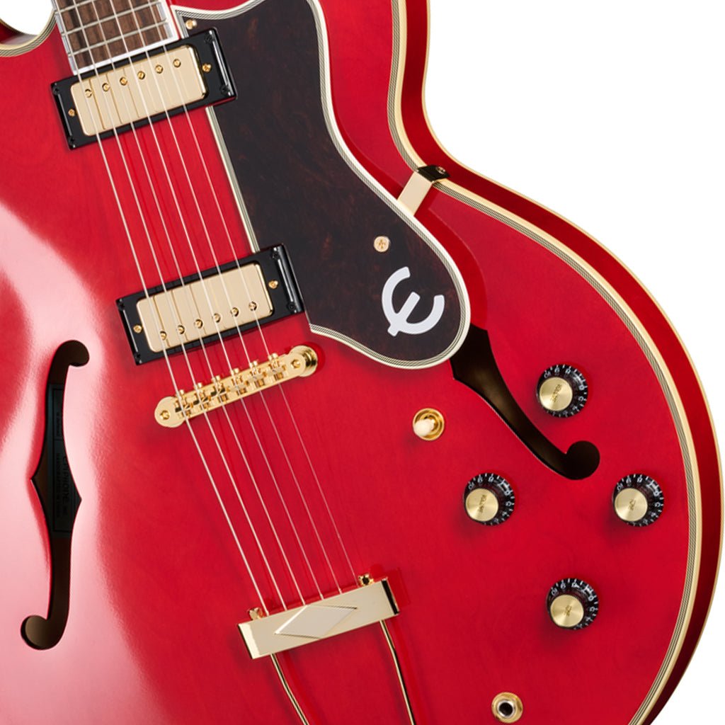Epiphone Masterbuilt Gem Archer Sheraton - Cherry Red Electric Guitars Sky Music