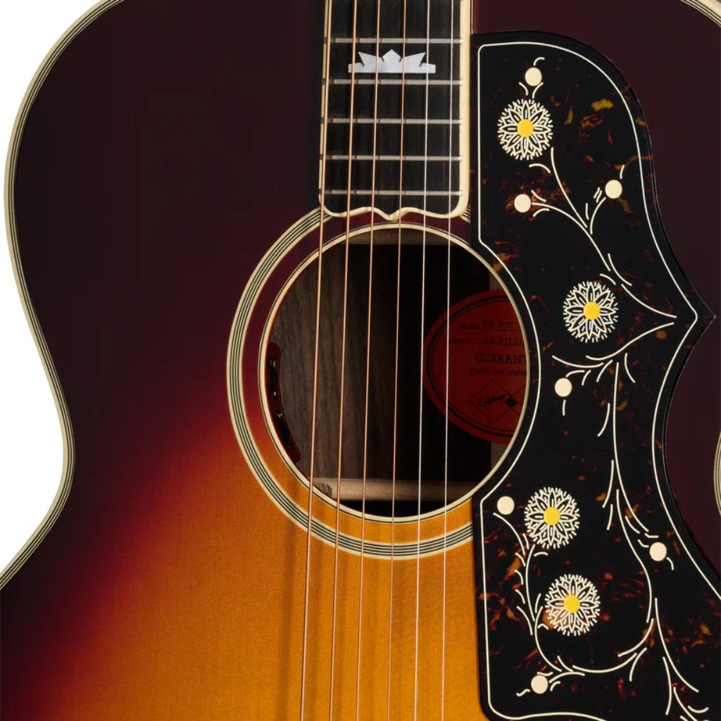 Epiphone Pre-war SJ-200 Rosewood Reissue Acoustic-Electric Guitar - Vintage Sunburst Acoustic Guitars Sky Music