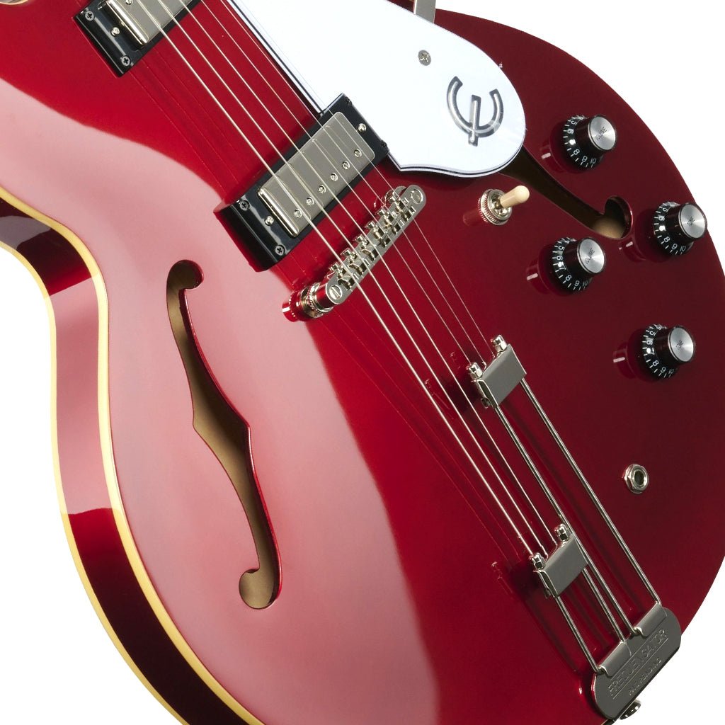 Epiphone Riviera Frequensator Rosewood Fingerboard Electric Guitar - Sparkling Burgundy Electric Guitars Sky Music