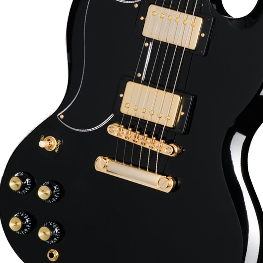 Epiphone SG Custom Left Handed with Premium Gig Bag - Ebony Electric Guitars Sky Music