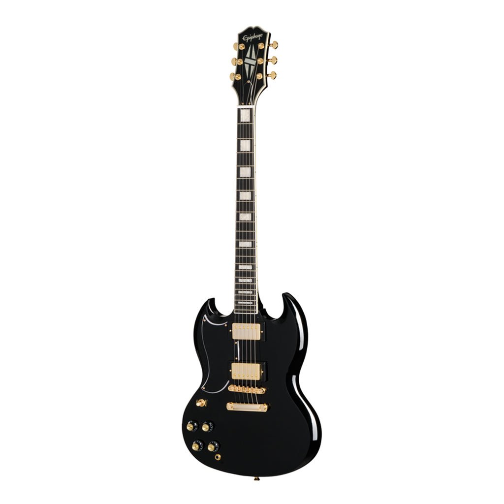 Epiphone SG Custom Left Handed with Premium Gig Bag - Ebony Electric Guitars Sky Music