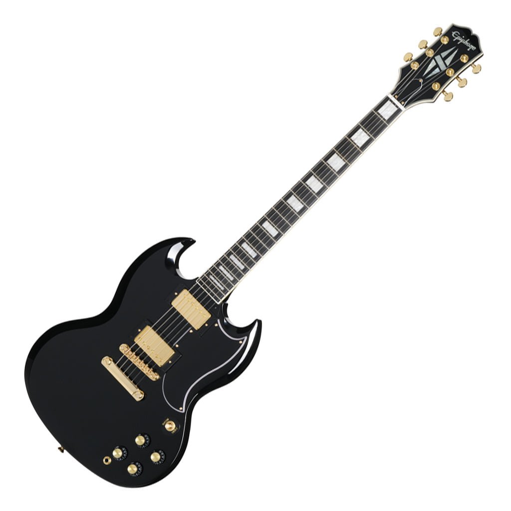 Epiphone SG Custom with Premium Gig Bag - Ebony Electric Guitars Sky Music