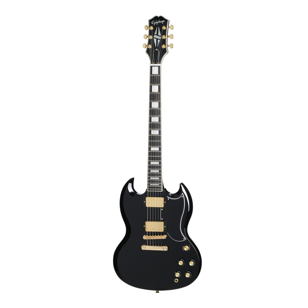 Epiphone SG Custom with Premium Gig Bag - Ebony Electric Guitars Sky Music