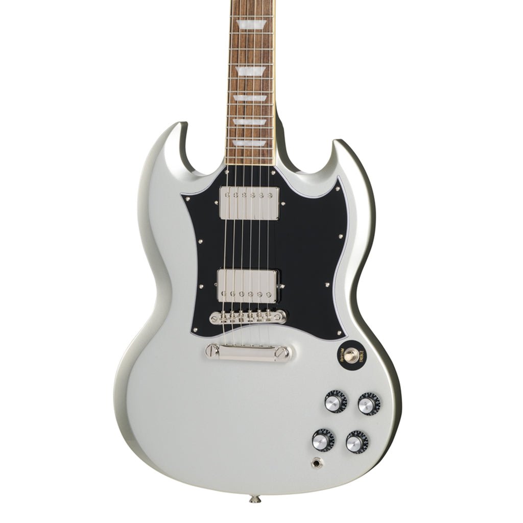 Epiphone SG Standard with Premium Gig Bag - Silver Mist Electric Guitars Sky Music