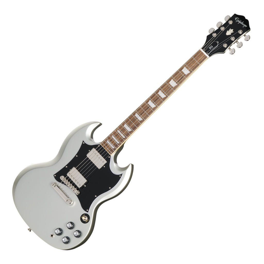Epiphone SG Standard with Premium Gig Bag - Silver Mist Electric Guitars Sky Music