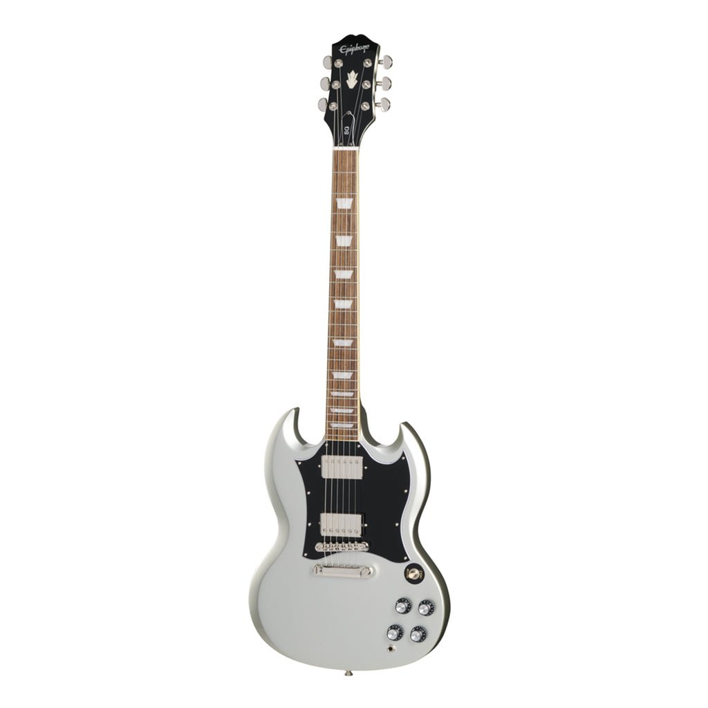Epiphone SG Standard with Premium Gig Bag - Silver Mist Electric Guitars Sky Music