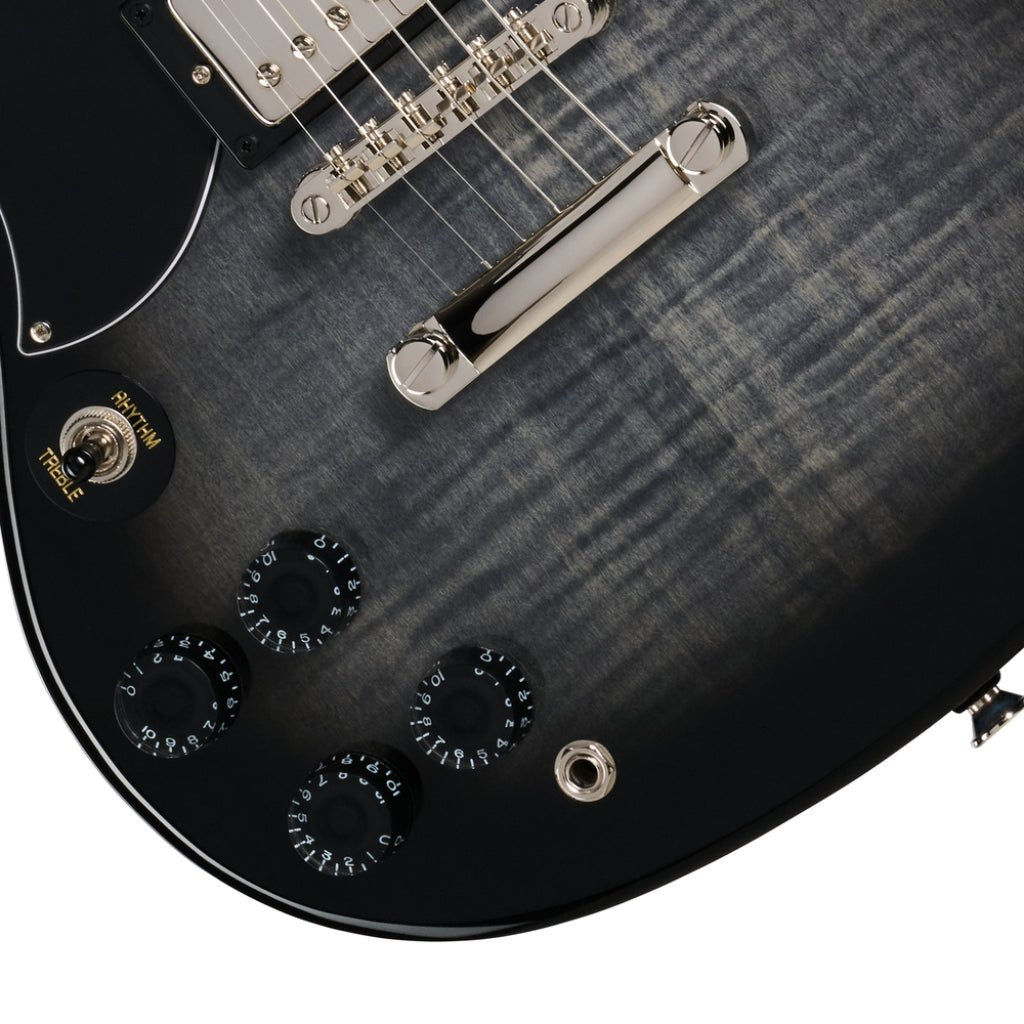 Epiphone SG Tribute Electric Guitar - Ebony Burst, Left Handed Electric Guitars Sky Music