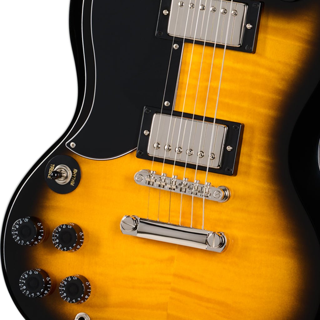 Epiphone SG Tribute Electric Guitar - Vintage Sunburst, Left Handed Electric Guitars Sky Music