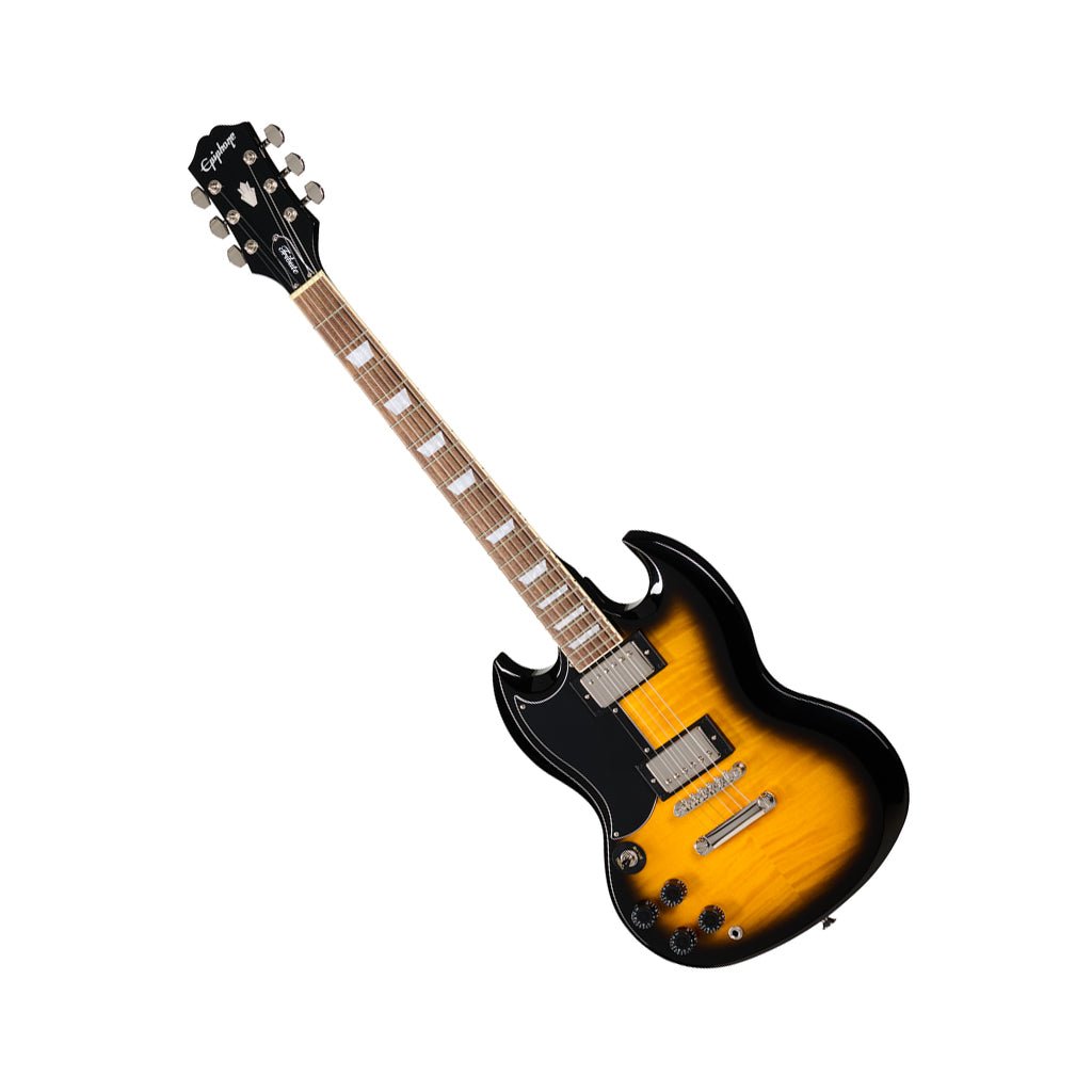 Epiphone SG Tribute Electric Guitar - Vintage Sunburst, Left Handed Electric Guitars Sky Music