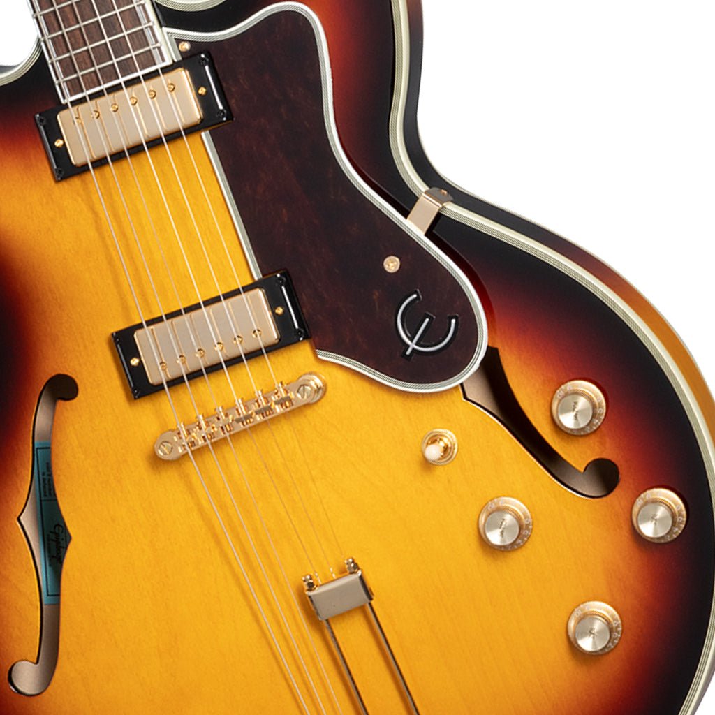 Epiphone Sheraton Frequensator Rosewood Semi-Hollow Electric Guitar - Vintage Sunburst Electric Guitars Sky Music