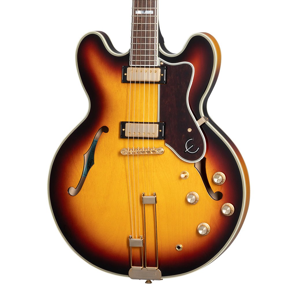 Epiphone Sheraton Frequensator Rosewood Semi-Hollow Electric Guitar - Vintage Sunburst Electric Guitars Sky Music