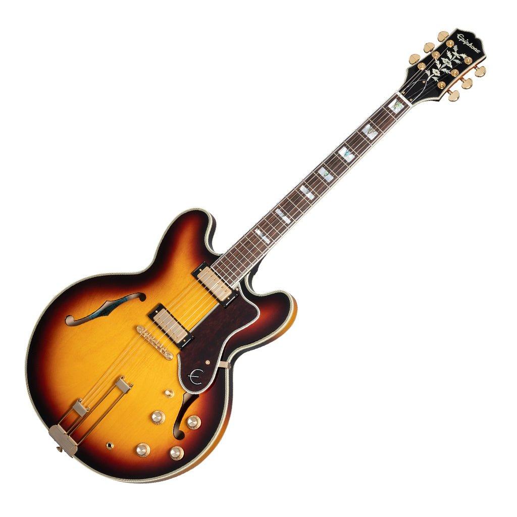 Epiphone Sheraton Frequensator Rosewood Semi-Hollow Electric Guitar - Vintage Sunburst Electric Guitars Sky Music