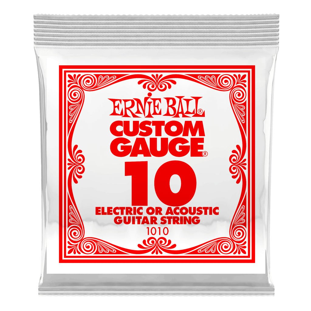 Ernie Ball .10 Single String (Plain) | Fretted Instrument Strings | E1010 Fretted Instrument Strings Sky Music