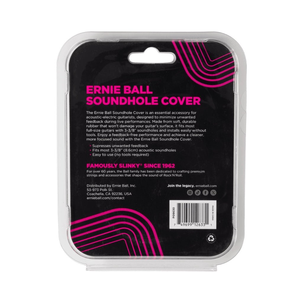 Ernie Ball Acoustic Soundhole Cover - 3-3/8" (8.6 cm) Guitar Accessories Sky Music