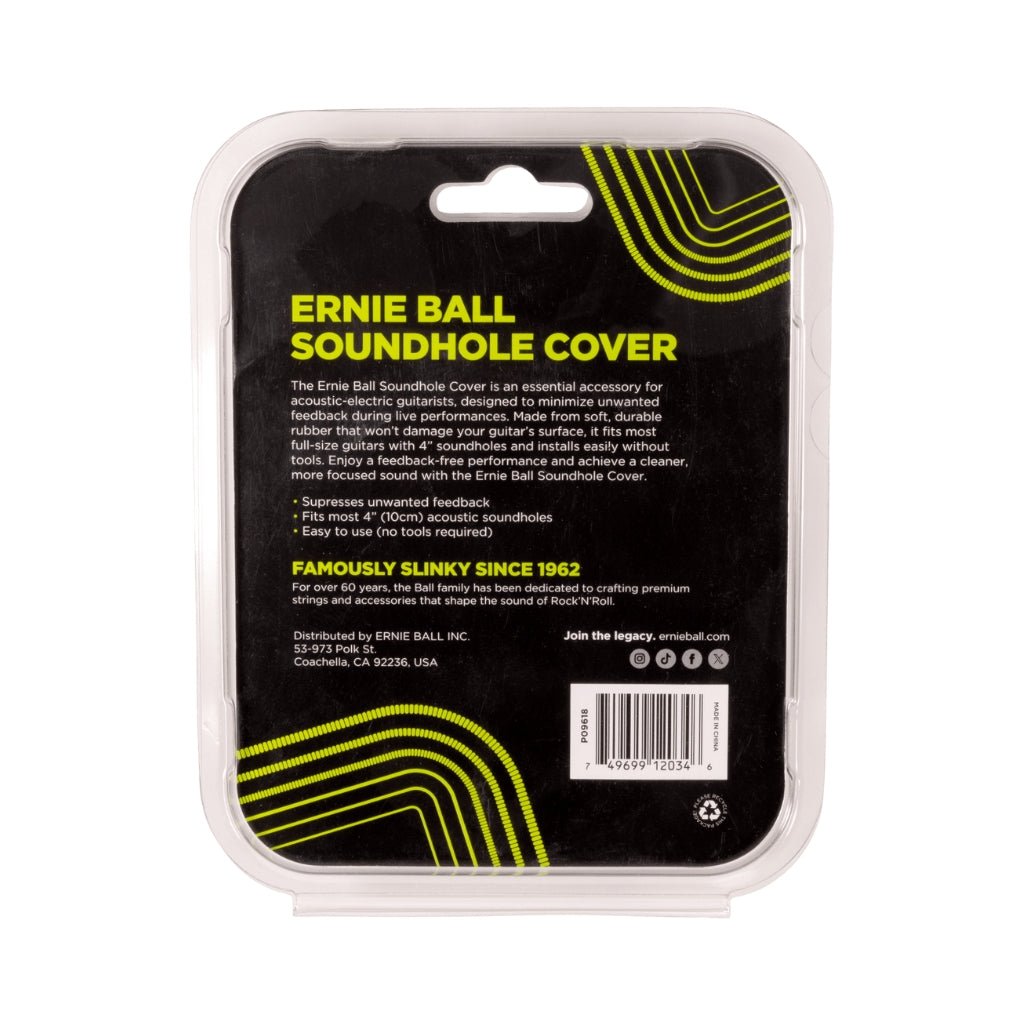 Ernie Ball Acoustic Soundhole Cover - 4"(10cm) Guitar Accessories Sky Music